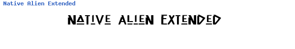 Fuente Native Alien Extended.ttf