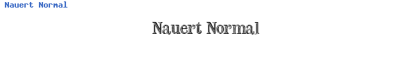 Fuente Nauert Normal.ttf