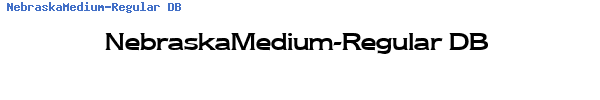 Fuente NebraskaMedium-Regular DB.ttf
