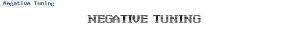 Fuente Negative Tuning.ttf