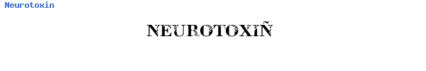 Fuente Neurotoxin.ttf