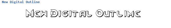 Fuente New Digital Outline.ttf