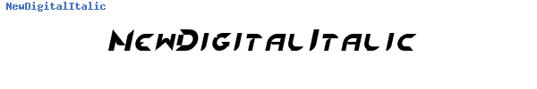 Fuente NewDigitalItalic.ttf