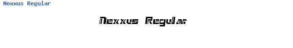 Fuente Nexxus Regular.ttf
