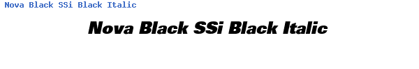 Fuente Nova Black SSi Black Italic.ttf