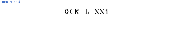 Fuente OCR 1 SSi.ttf