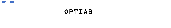 Fuente OPTIAB__.TTF