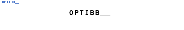 Fuente OPTIBB__.TTF