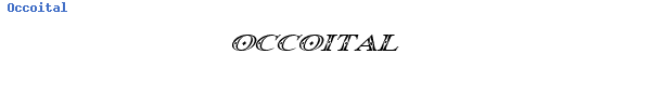 Fuente Occoital.ttf