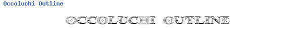 Fuente Occoluchi Outline.ttf