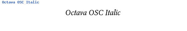 Fuente Octava OSC Italic.ttf