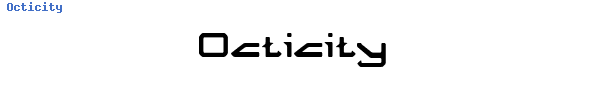 Fuente Octicity.ttf