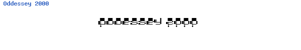 Fuente Oddessey 2000.ttf