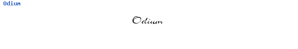 Fuente Odium.ttf
