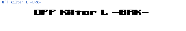 Fuente Off Kilter L -BRK-.ttf