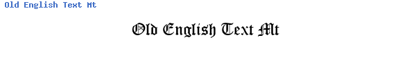 Fuente Old English Text Mt.ttf