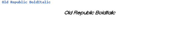 Fuente Old Republic BoldItalic.ttf