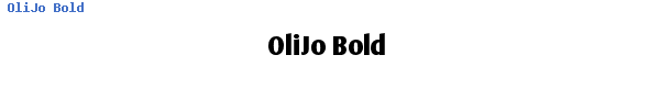 Fuente OliJo Bold.ttf