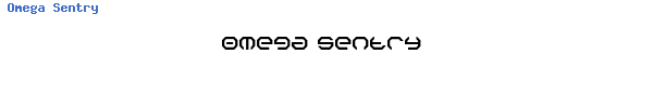 Fuente Omega Sentry.ttf