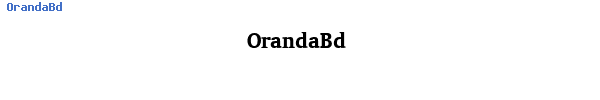 Fuente OrandaBd.ttf