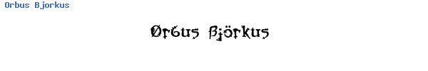 Fuente Orbus Bjorkus.ttf