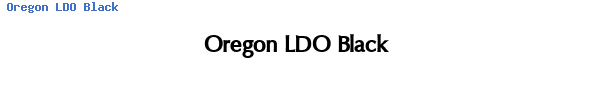 Fuente Oregon LDO Black.ttf