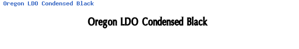 Fuente Oregon LDO Condensed Black.ttf