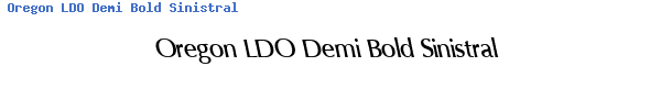 Fuente Oregon LDO Demi Bold Sinistral.ttf