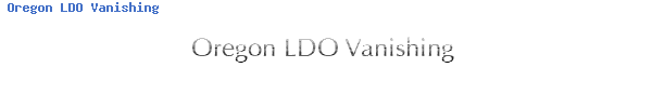 Fuente Oregon LDO Vanishing.ttf