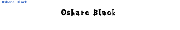 Fuente Oshare Black.ttf