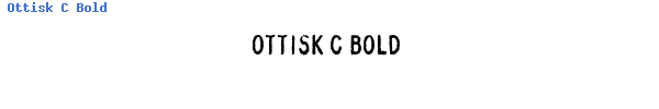 Fuente Ottisk C Bold.ttf