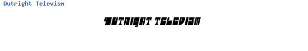 Fuente Outright Televism.ttf