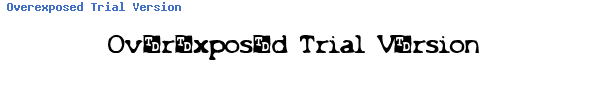 Fuente Overexposed Trial Version.ttf