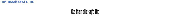 Fuente Oz Handicraft Bt.ttf