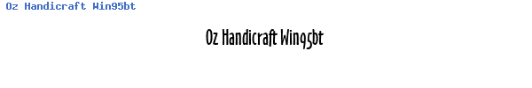 Fuente Oz Handicraft Win95bt.ttf