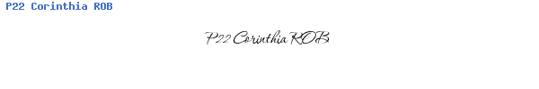 Fuente P22 Corinthia ROB.ttf