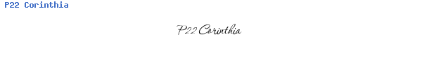 Fuente P22 Corinthia.ttf