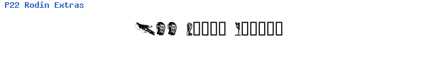 Fuente P22 Rodin Extras.ttf