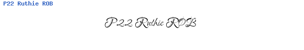 Fuente P22 Ruthie ROB.ttf