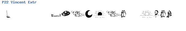 Fuente P22 Vincent Extras.ttf