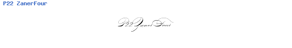 Fuente P22 ZanerFour.ttf