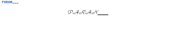 Fuente PARAN___.TTF