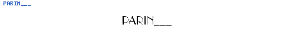 Fuente PARIN___.TTF