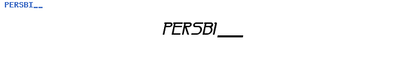 Fuente PERSBI__.TTF