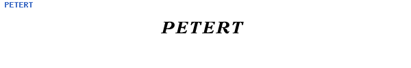 Fuente PETERT.TTF
