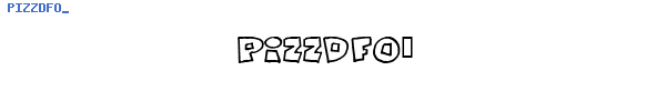 Fuente PIZZDFO_.TTF