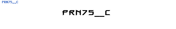 Fuente PRN75__C.TTF