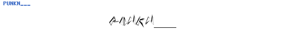 Fuente PUNKN___.TTF