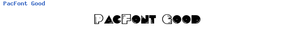 Fuente PacFont Good.ttf