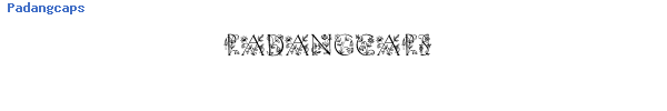 Fuente Padangcaps.ttf